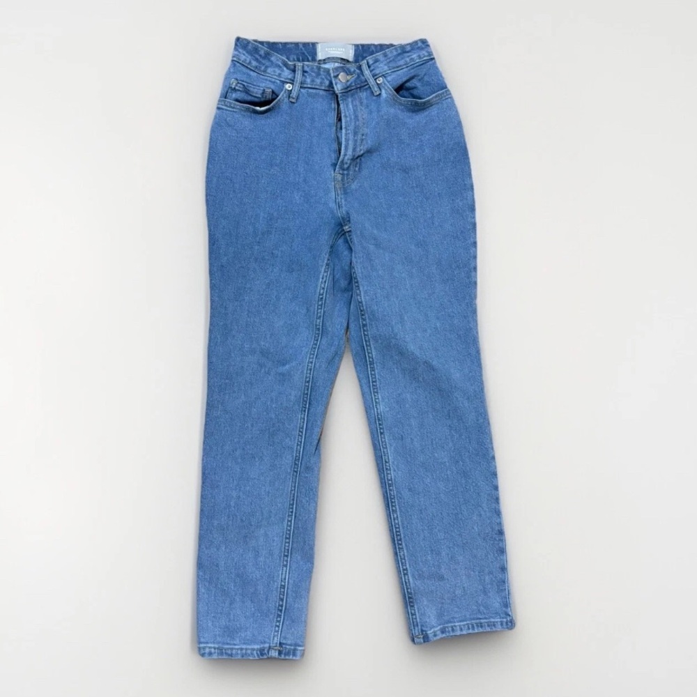 EVERLANE Jeans Women's 90's Cheeky Organic Cotton Washed Blue Size 25 Crop